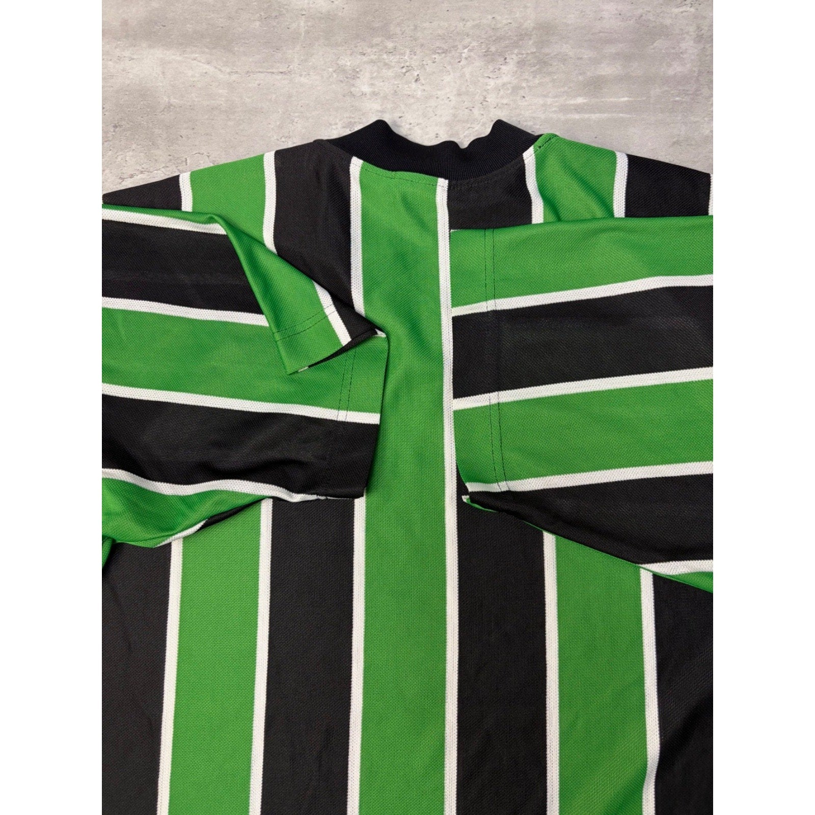 Vintage 90s Nike Embroidered Swoosh Striped Soccer Jersey Size Medium