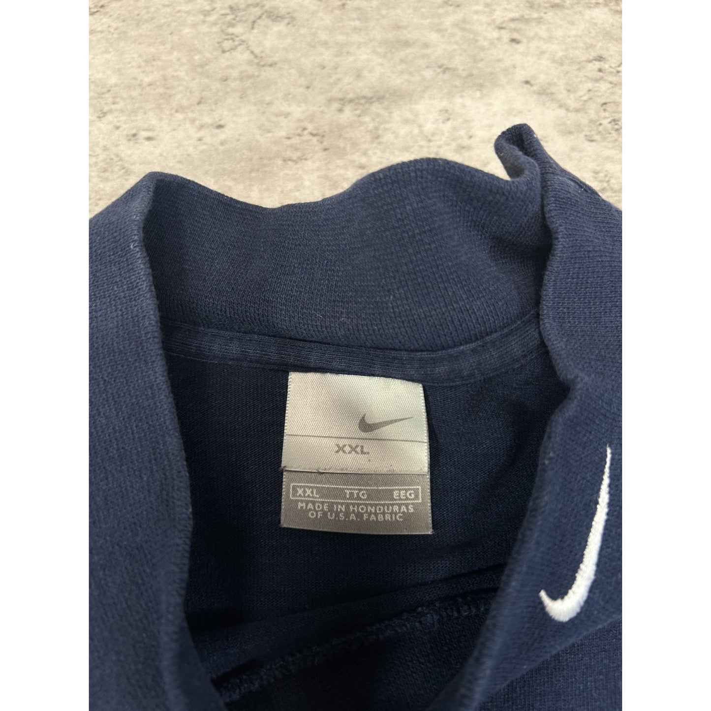 Vintage 2000s Nike Embroidered Swoosh Mock Neck Long Sleeve T-Shirt Size XXL