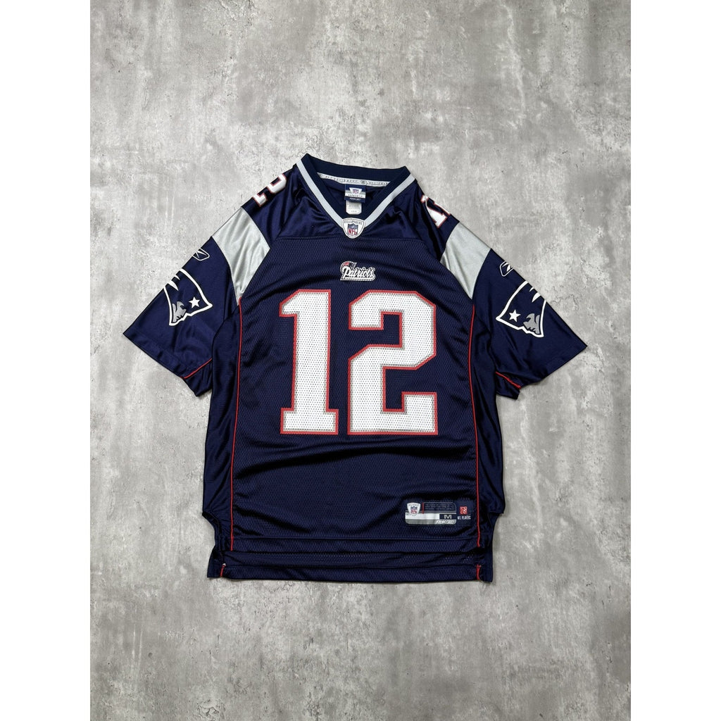 Vintage #12 Tom Brady New England Patriots NFL Reebok Football Jersey Sz Medium