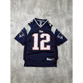 Vintage #12 Tom Brady New England Patriots NFL Reebok Football Jersey Sz Medium