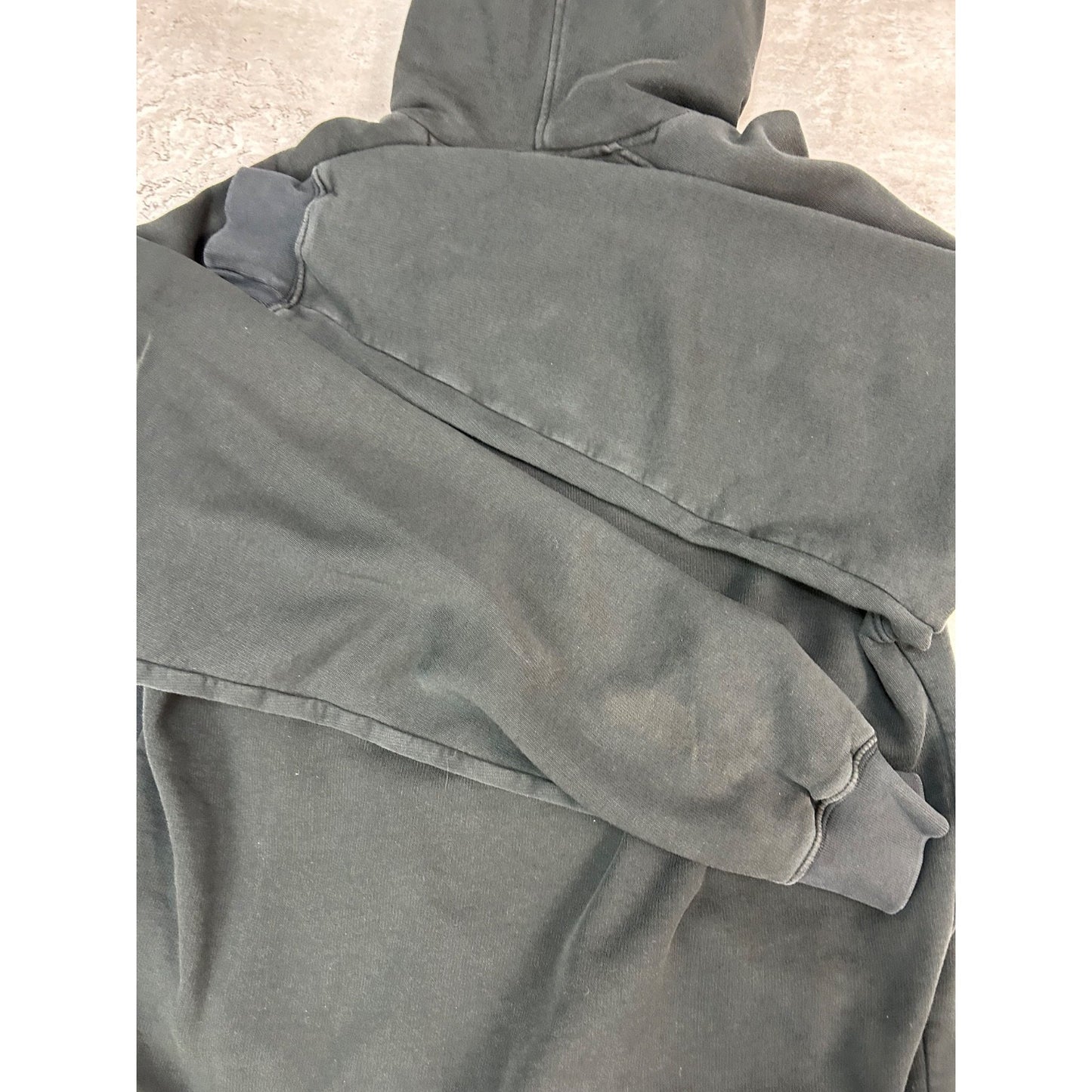 Vintage Nike Embroidered Mini Swoosh Hooded Sweatshirt Size Large Black