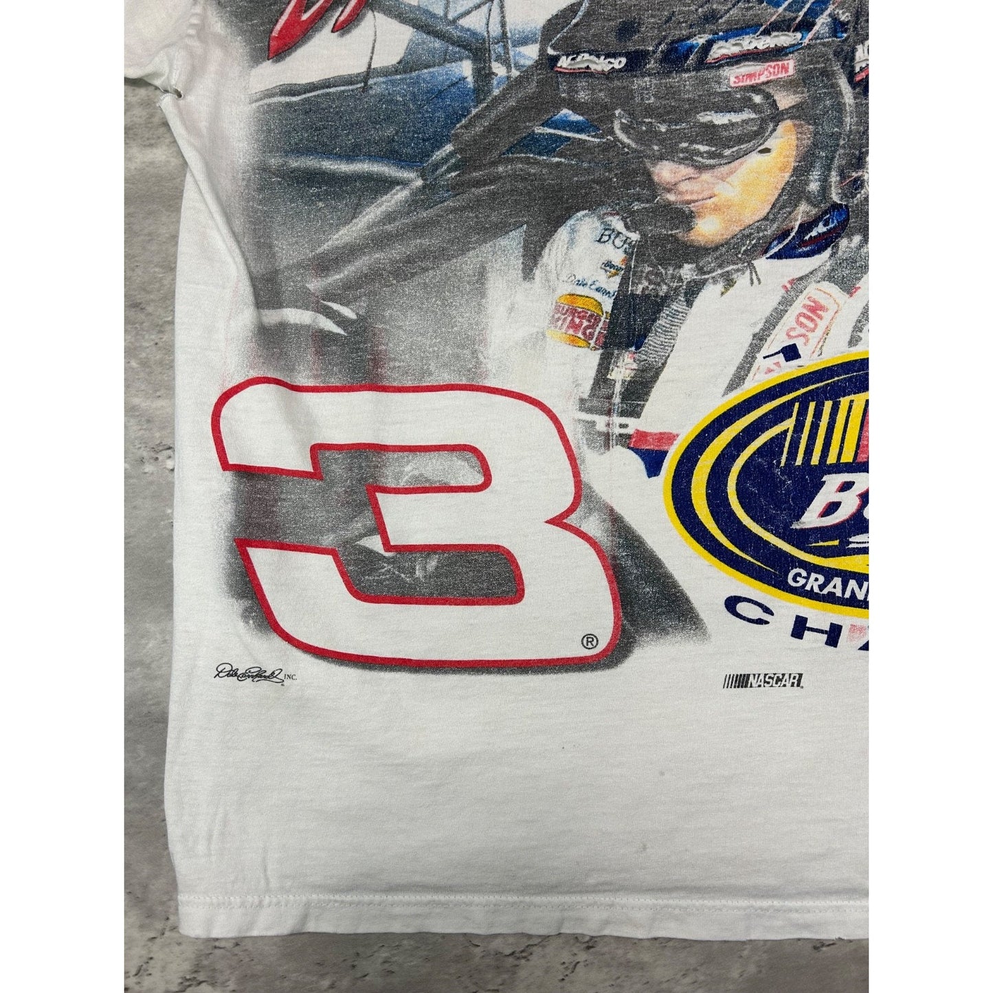 Vintage Dale Earnhardt #3 Nascar Racing All Over Print T-Shirt Size Large