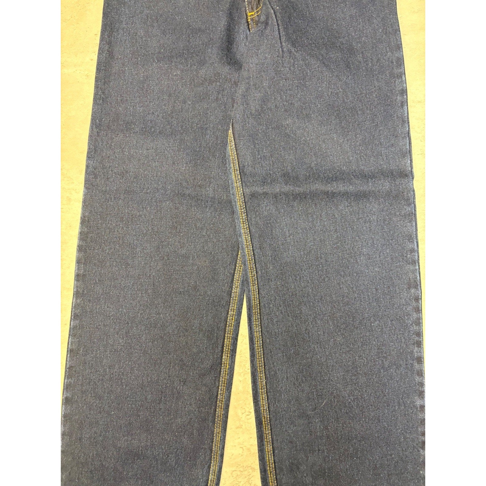 Vintage Y2K Womens Johnny Blaze Embroidered Dark Wash Denim Pants Size 28x29