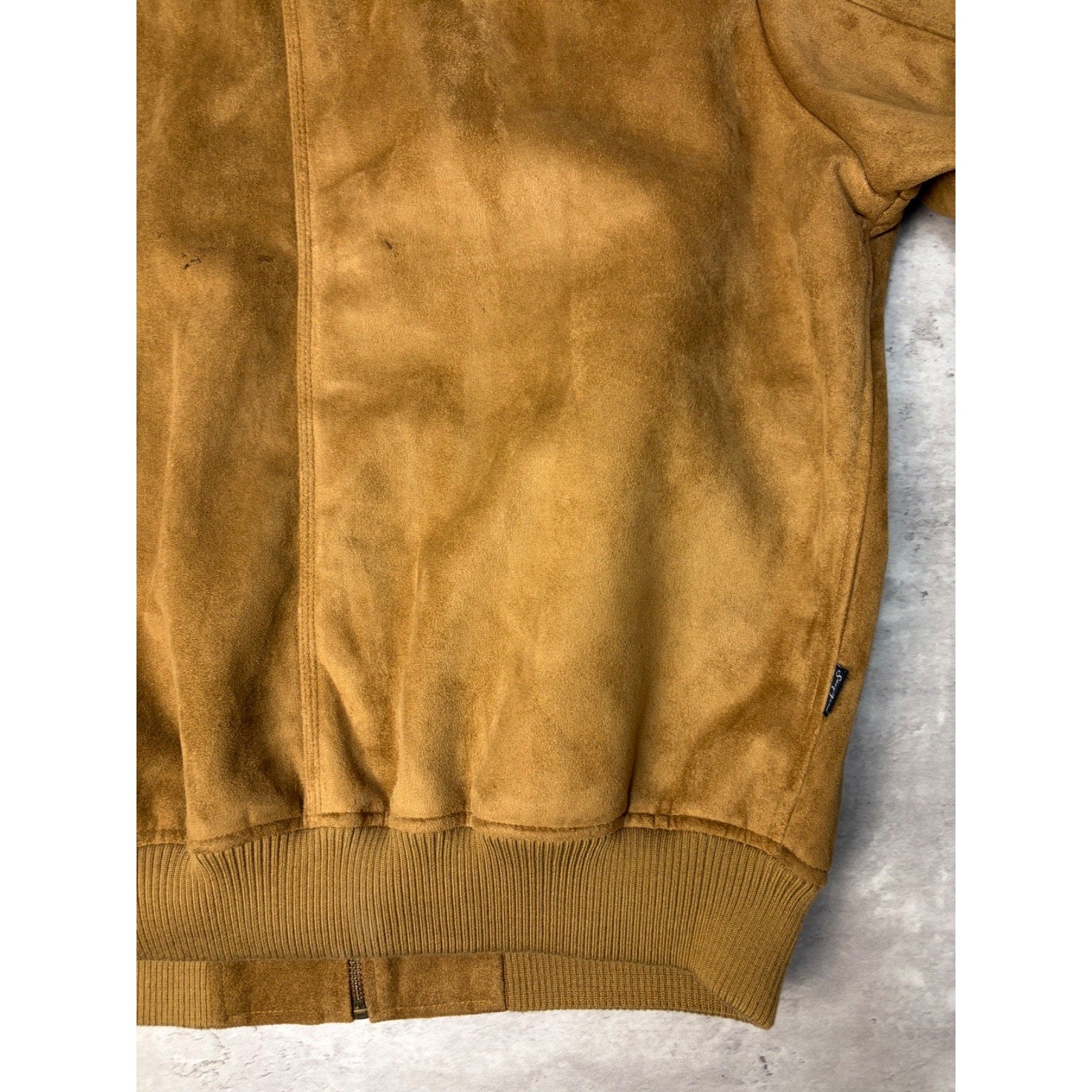 Vintage Y2K Sean John Multi Pocket Beige Bomber Jacket Size XL