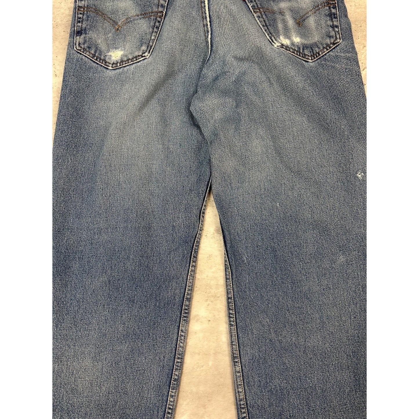 Vintage Levis 550 Red Tab Medium Wash Denim Pants Size 33