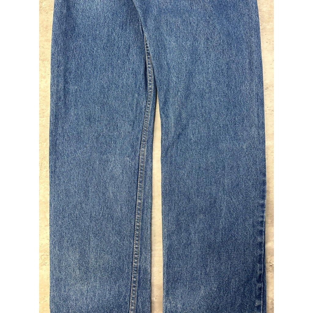 Vintage 90s Levis 550 Red Tab Straight Fit Dark Wash Denim Pants Size 33