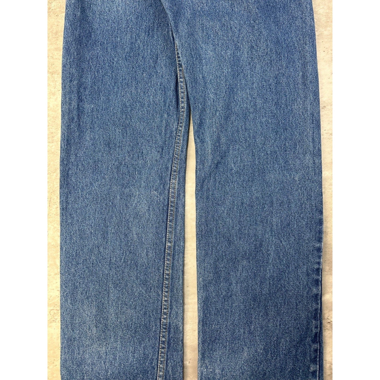 Vintage 90s Levis 550 Red Tab Straight Fit Dark Wash Denim Pants Size 33
