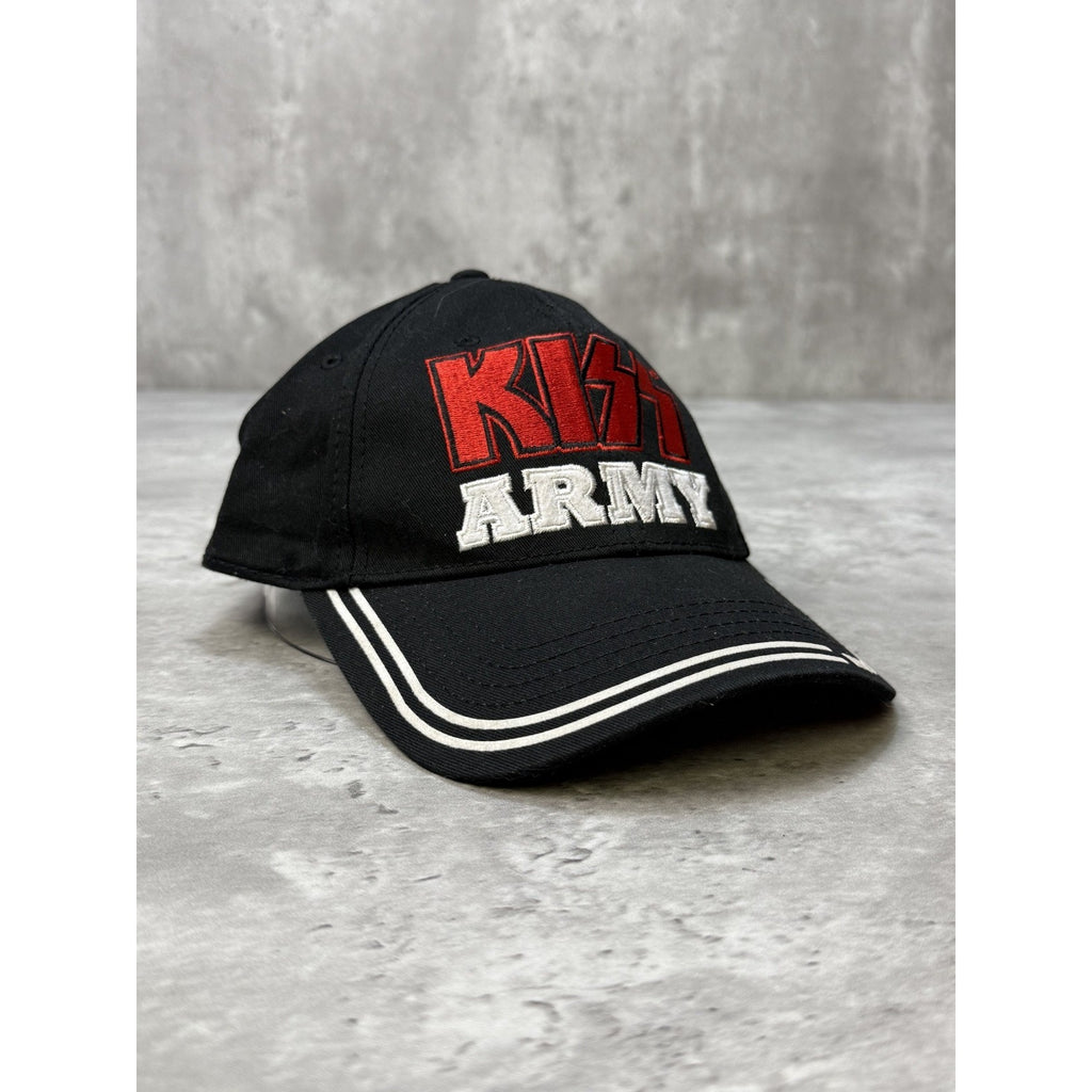 Vintage Kiss Army No Substitutes Rock Music Band Strapback Hat OSFA