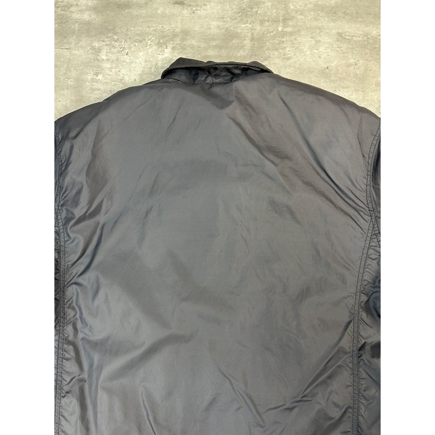 Vintage 2000s Nike Embroidered Swoosh Nylon Full Zip Windbreaker Jacket Medium