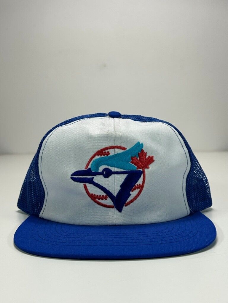 Vintage Toronto Blue Jays MLB Embroidered Logo Trucker Snapback Hat OSFA