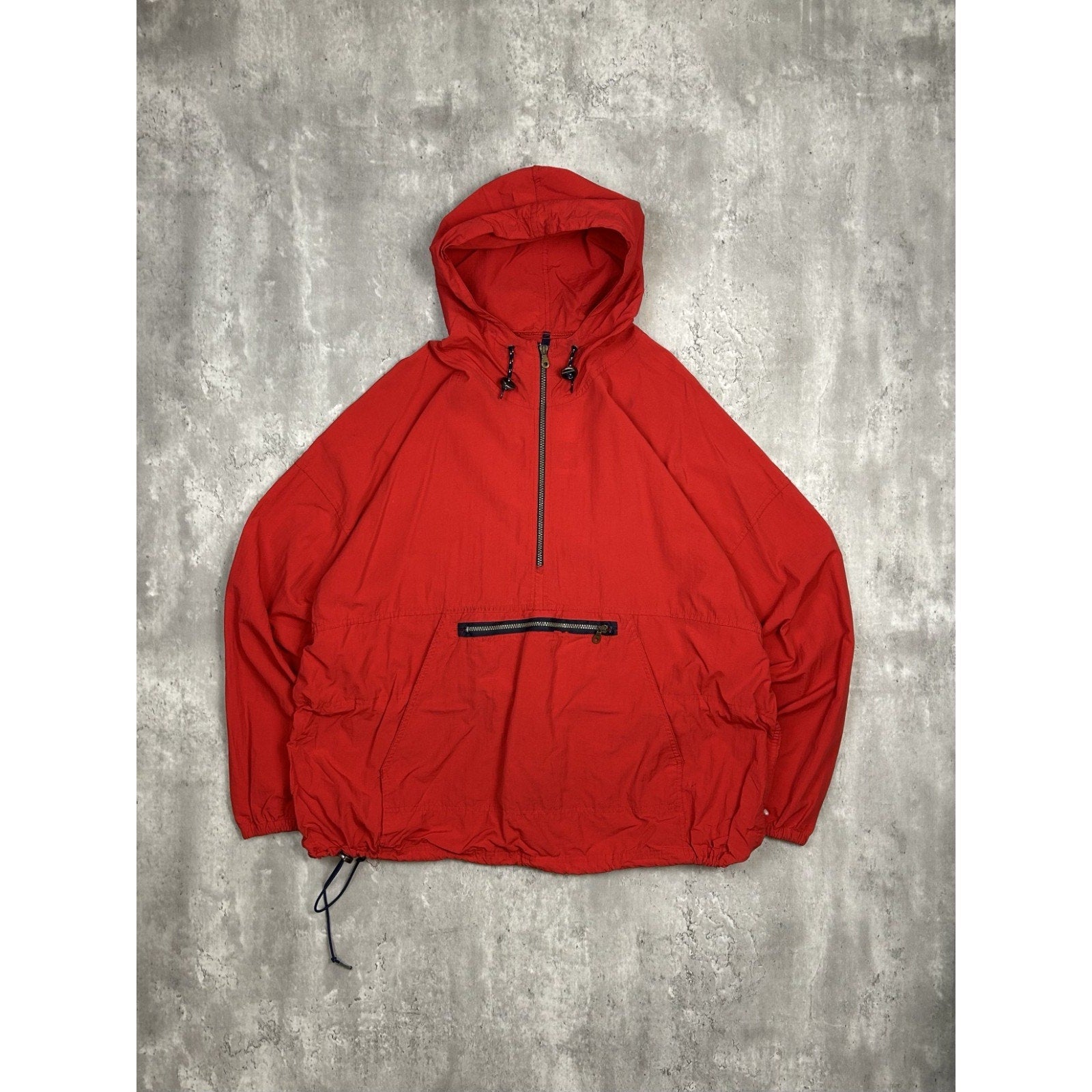 Vintage Woolrich 1/2 Zip Pullover Nylon Anorak Jacket Size 2XL