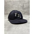 Vintage 90s FBI Embroidered Spellout Snapback Hat Large