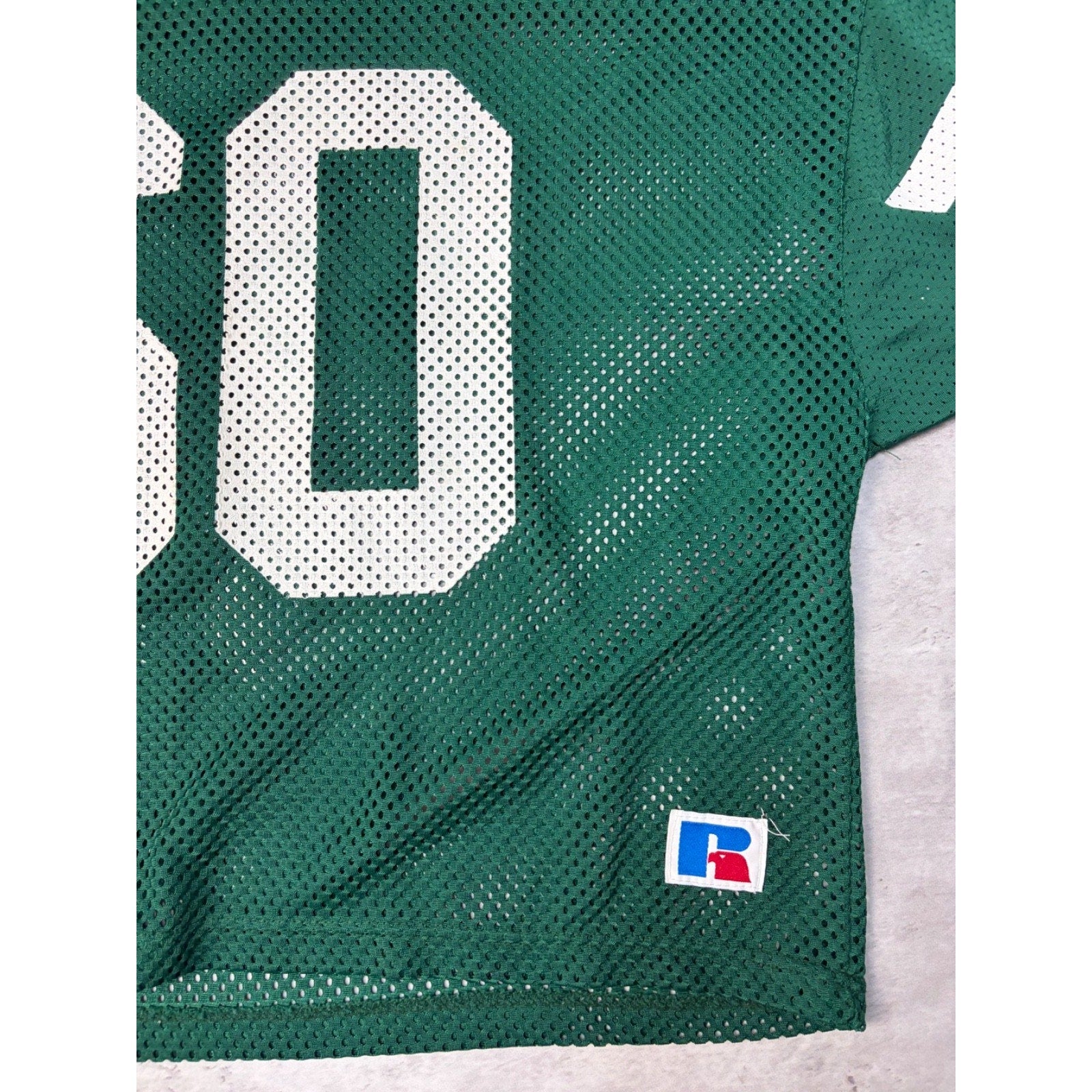 Vintage 80s/90s Tulane Wave #60 NCAA Loose Mesh Warm Up Football Jersey Size XL