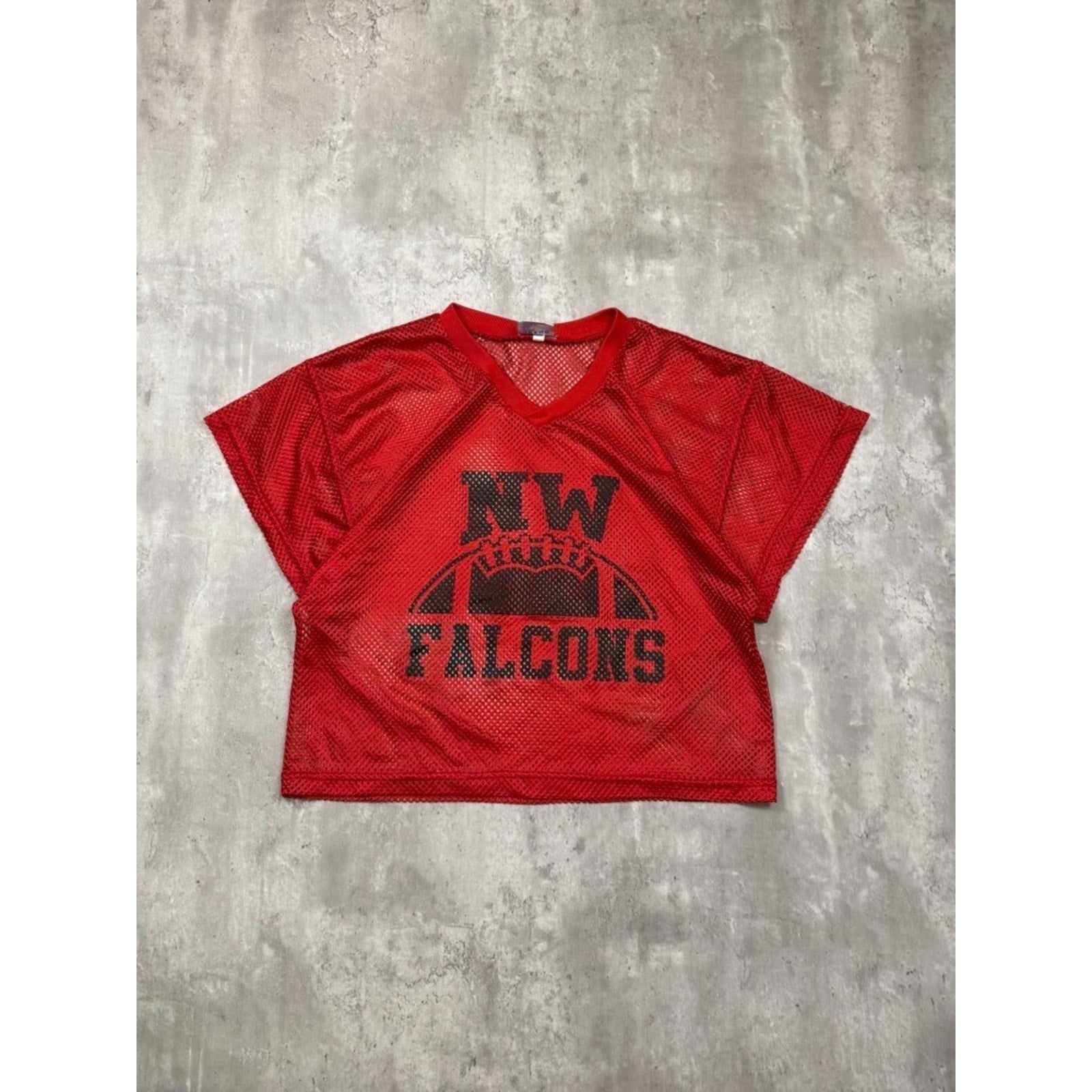 Vintage NW Falcons Football Graphic Mesh Jersey Size Medium