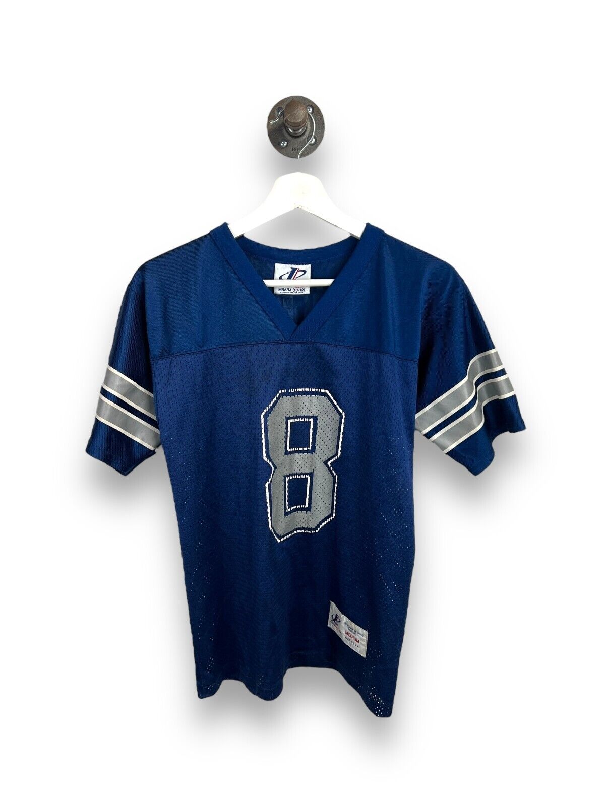 Vintage Troy Aikman #8 Dallas Cowboys NFL Football Jersey Size Medium YOUTH