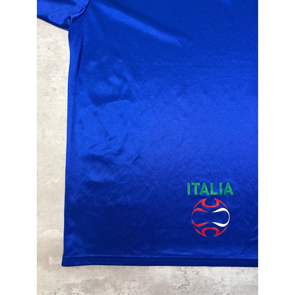 Vintage Team Italy Adidas Blue Soccer Jersey Size Medium