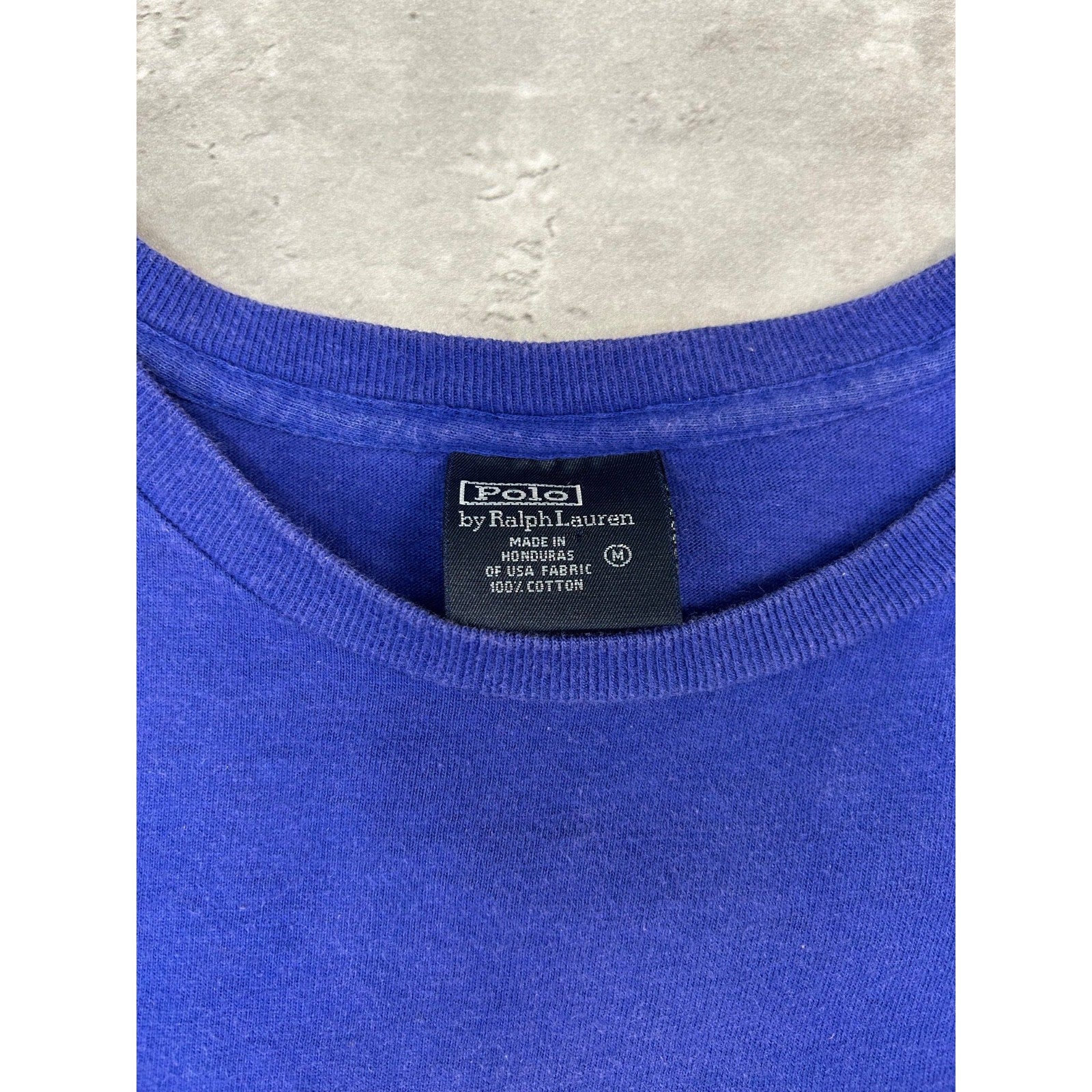 Vintage 90s Polo Ralph Lauren Embroidered Spellout Long Sleeve T-Shirt Sz Medium