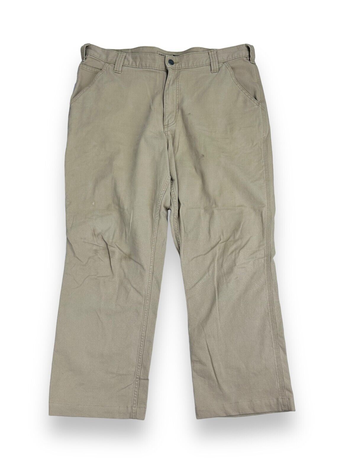 Carhartt Relaxed Fit Canvas Workwear Five Pocket Pants Size 38 Beige