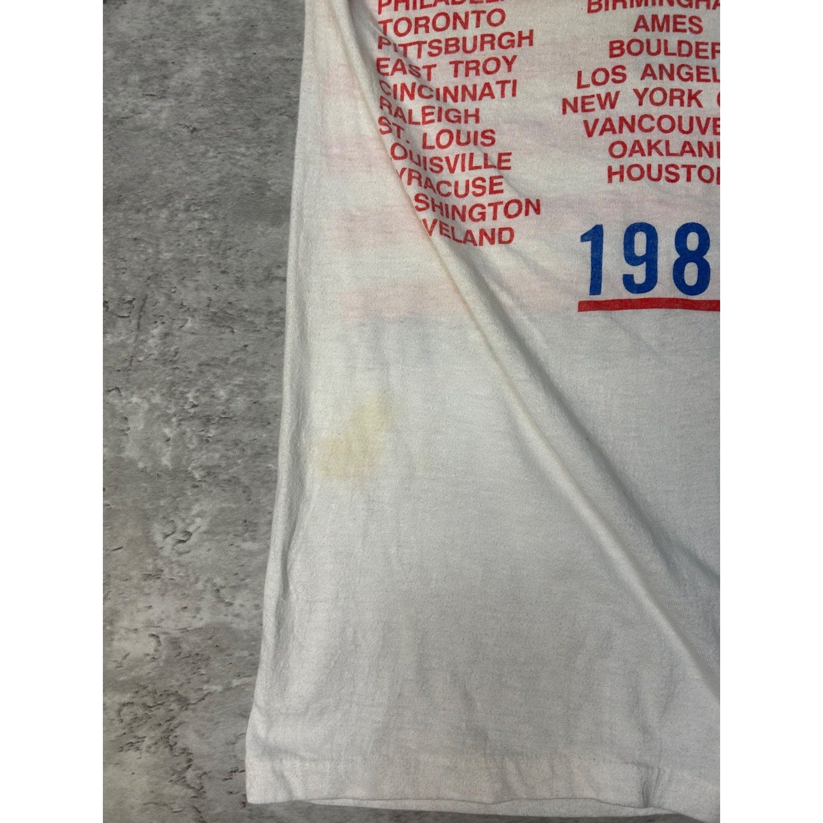 1989 The Rolling Stones North American Tour Rock Music Band T-Shirt Size Medium