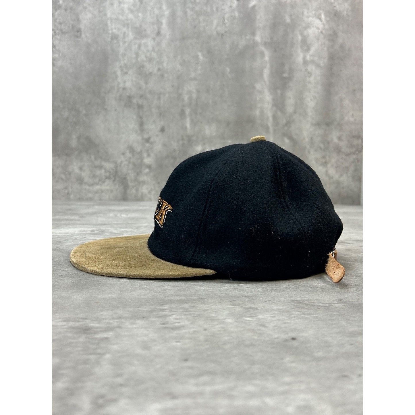 Vintage 90s Brick Brewing Company Two Tone Embroidered Strapback Hat OSFA