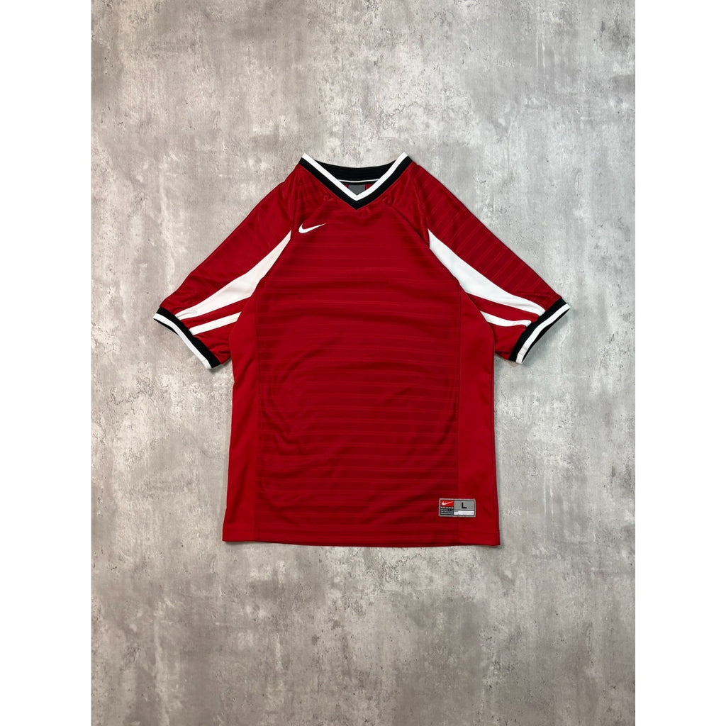 Vintage 2000s Nike Embroidered Swoosh Nike YOUTH Soccer Jersey Size Large