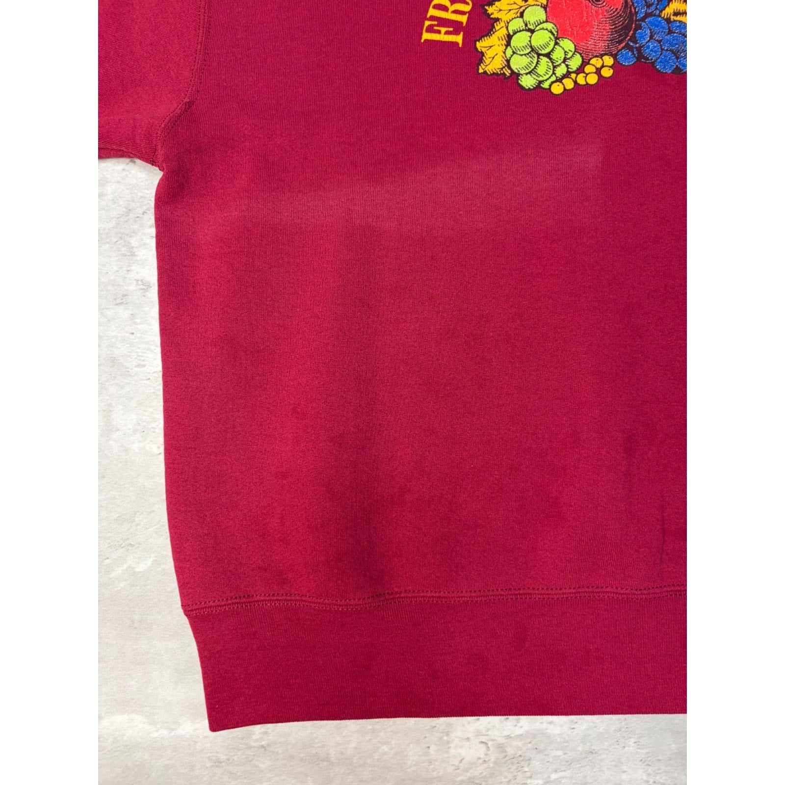 Vintage Fruit Of The Loom Graphic Logo Crewneck Sweatshirt Size Large
