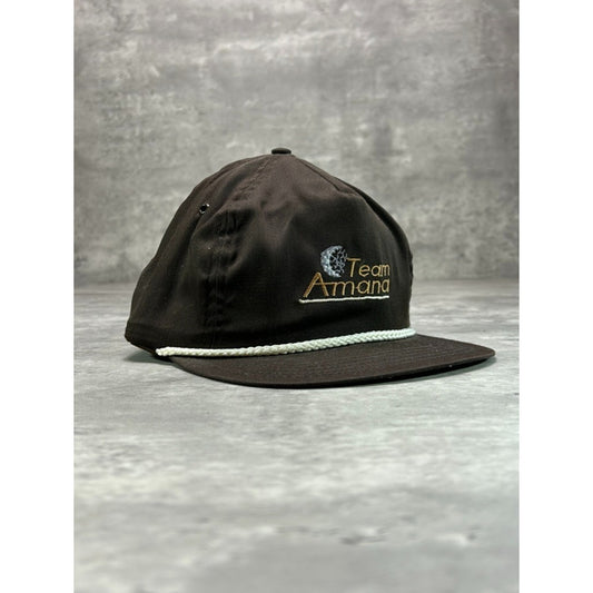 Vintage Team Amana Embroidered Spellout Strapback Hat OSFA