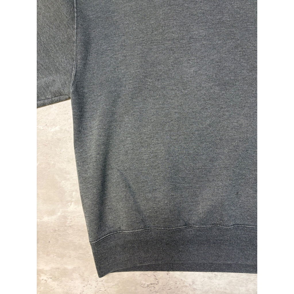 Vintage 90s Russell Athletics Black Pullover Crewneck Sweatshirt Size Medium