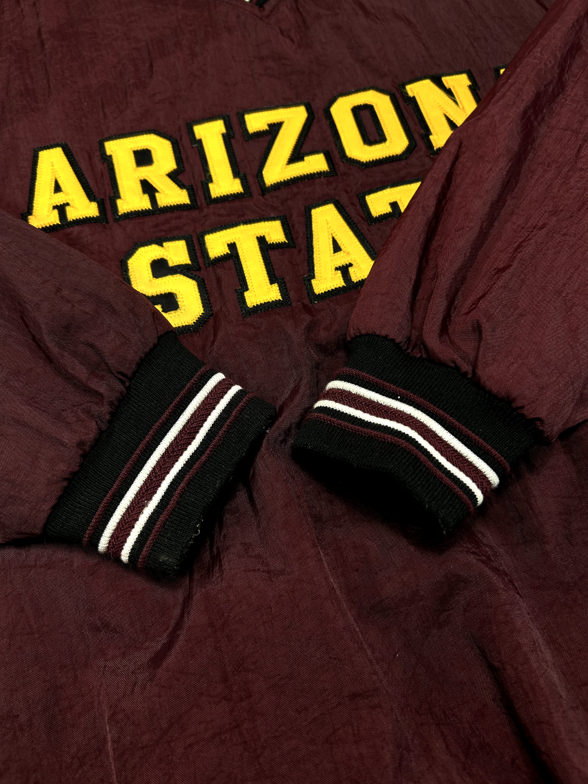 Vintage 90s Arizona State Sundevils NCAA Champion Nylon Pullover Jacket Size XL