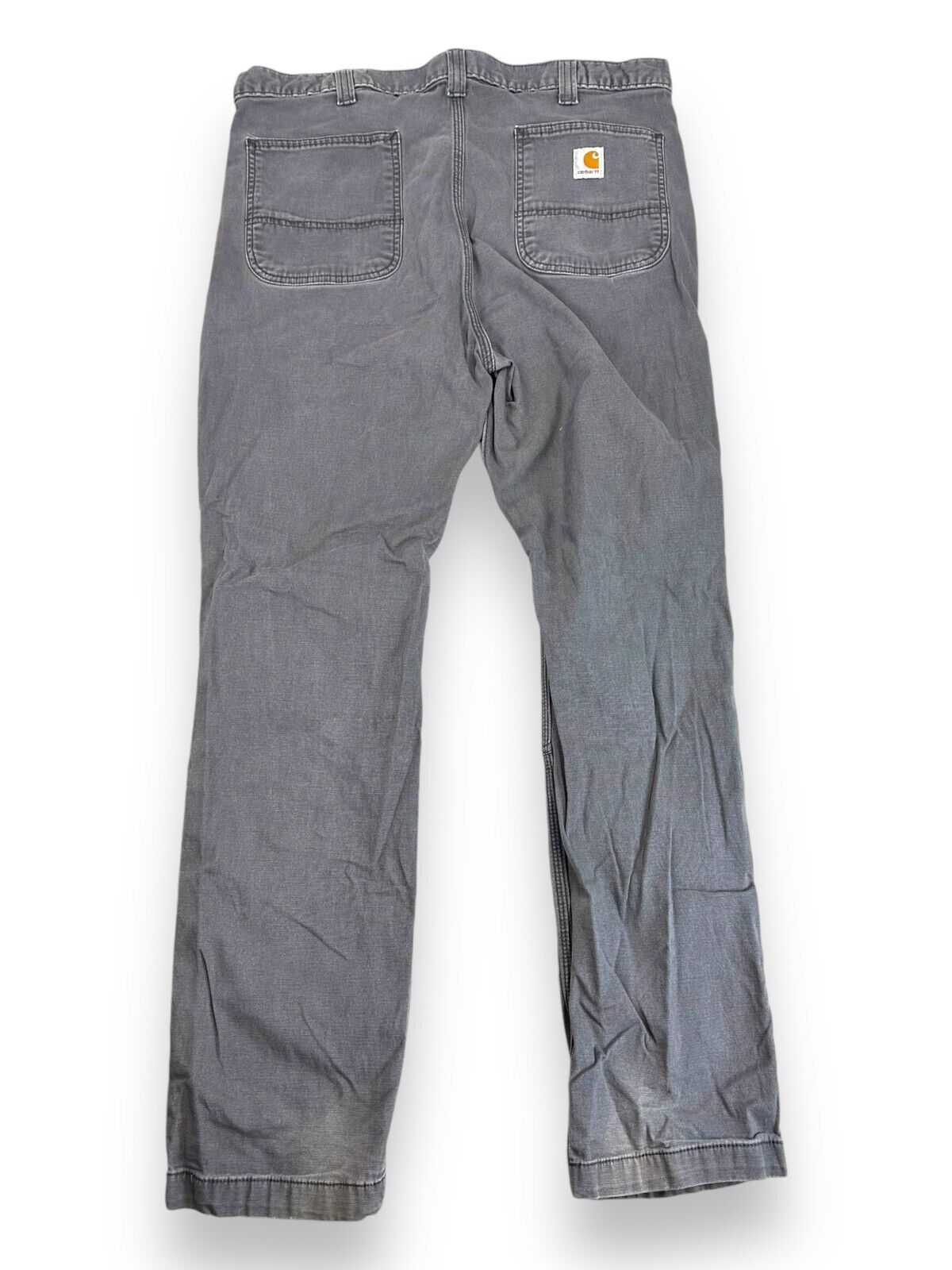 Carhartt Straight Fit Canvas Work Wear Pants Size 37W Gray