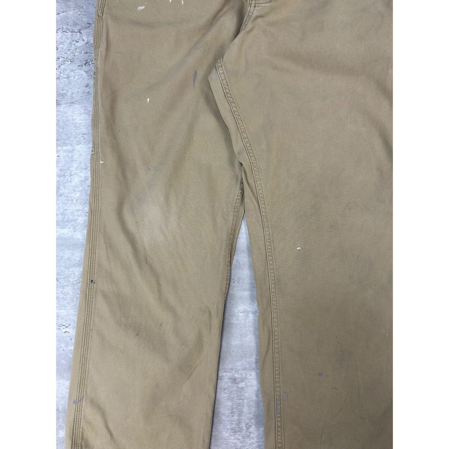 Carhartt Canvas Workwear Five Pocket Pants Size 38 Beige