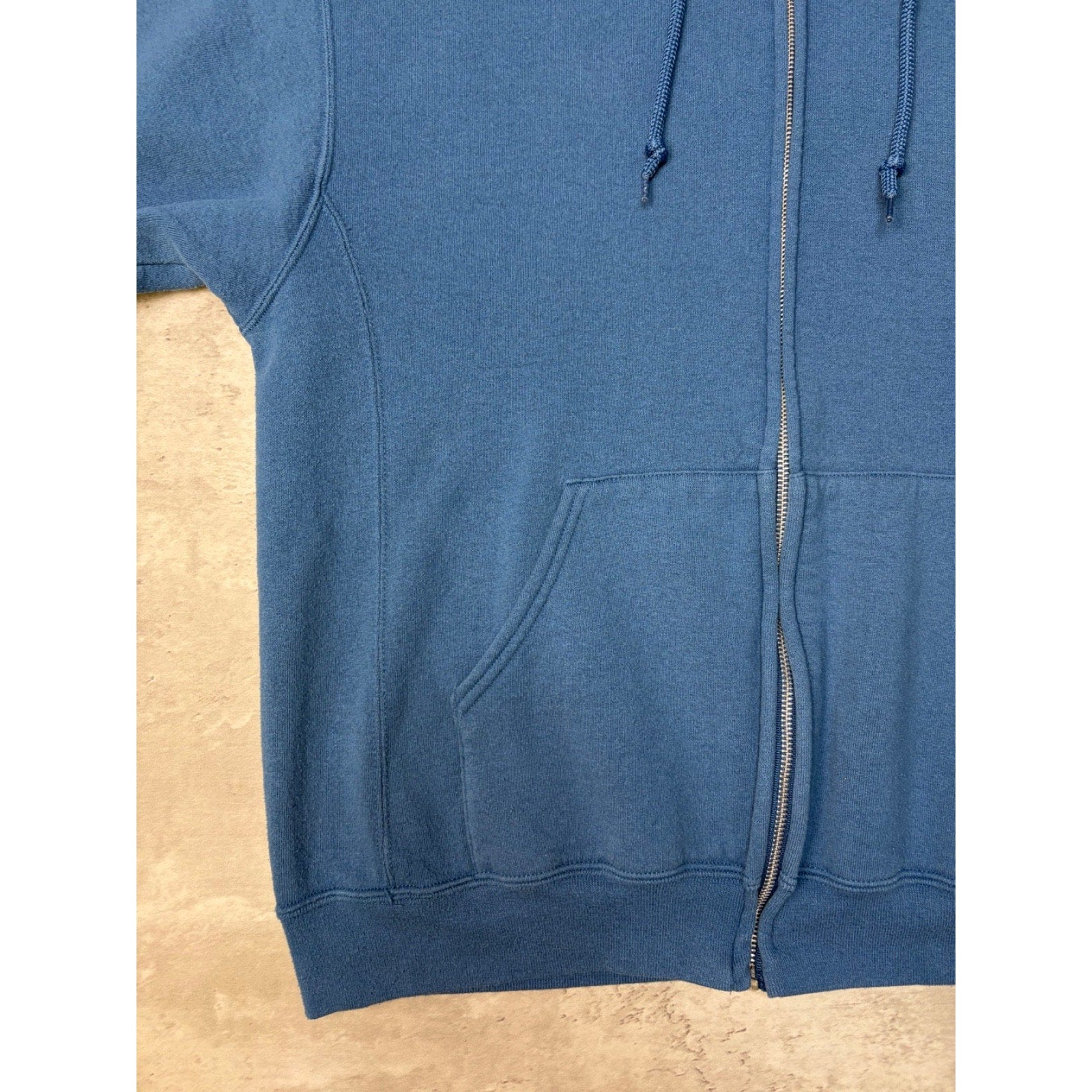 Vintage Russell Athletics Blank Hooded Full Zip Sweatshirt Size Large