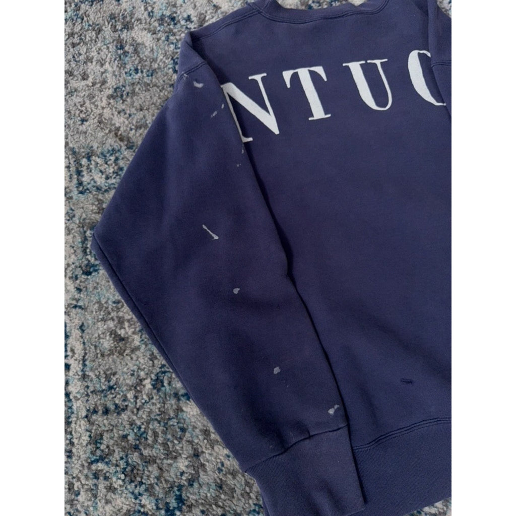Vintage 90s Kentucky Wildcats NCAA Big Logo Graphic Sweatshirt Size Large