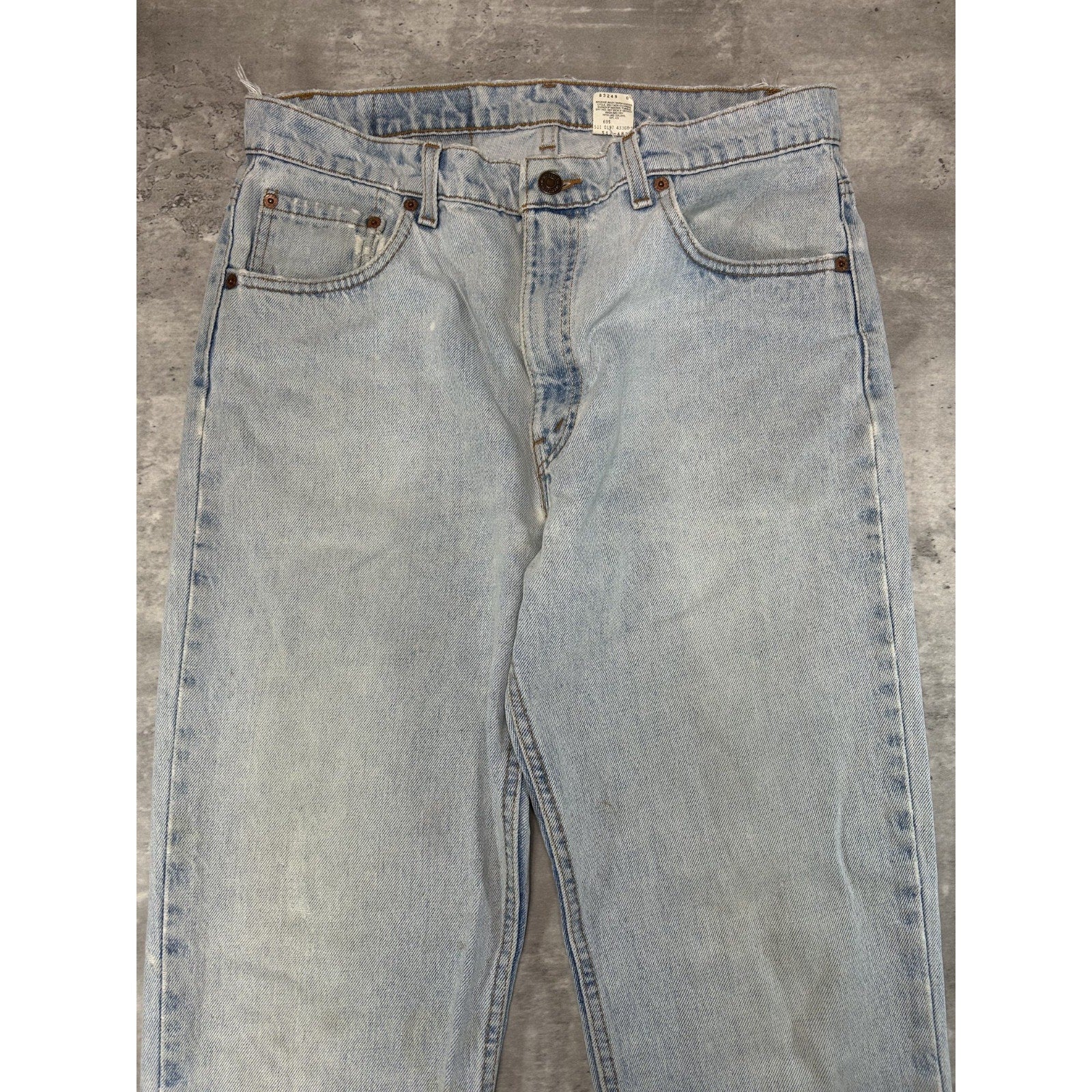 Vintage 90s Levis 512 Red Tab Light Wash Denim Pants Size 34 Blue