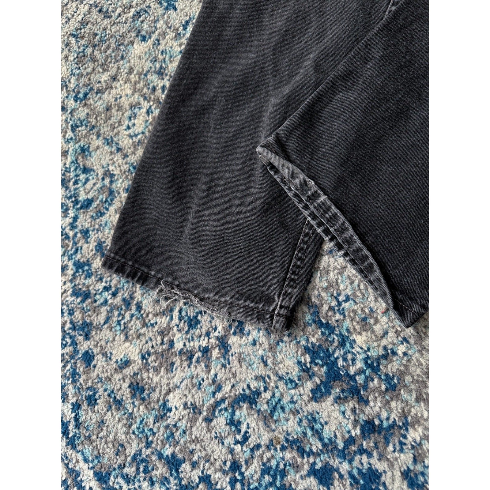 Vintage Levis 505 Red Tab Regular Fit Black Wash Denim Pants Size 38