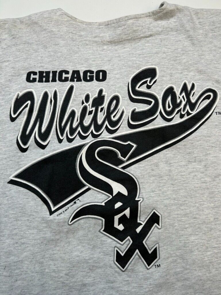 Vintage 1992 Chicago White Sox MLB Graphic Jersey Size XL 90s Gray