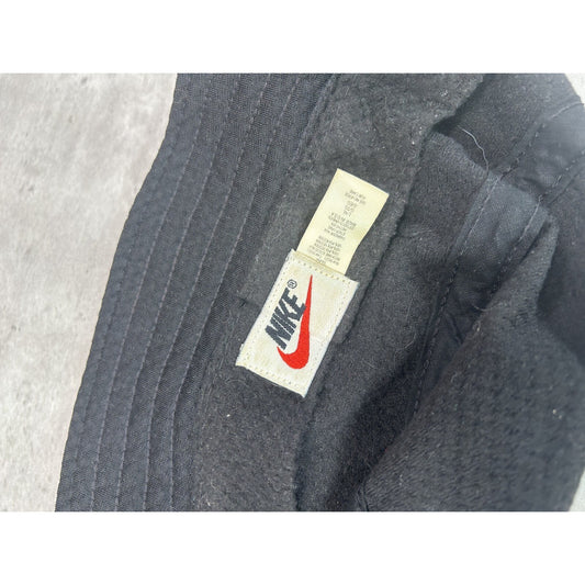 Vintage 90s Nike Embroidered Swoosh Bucket Hat OSFA Black