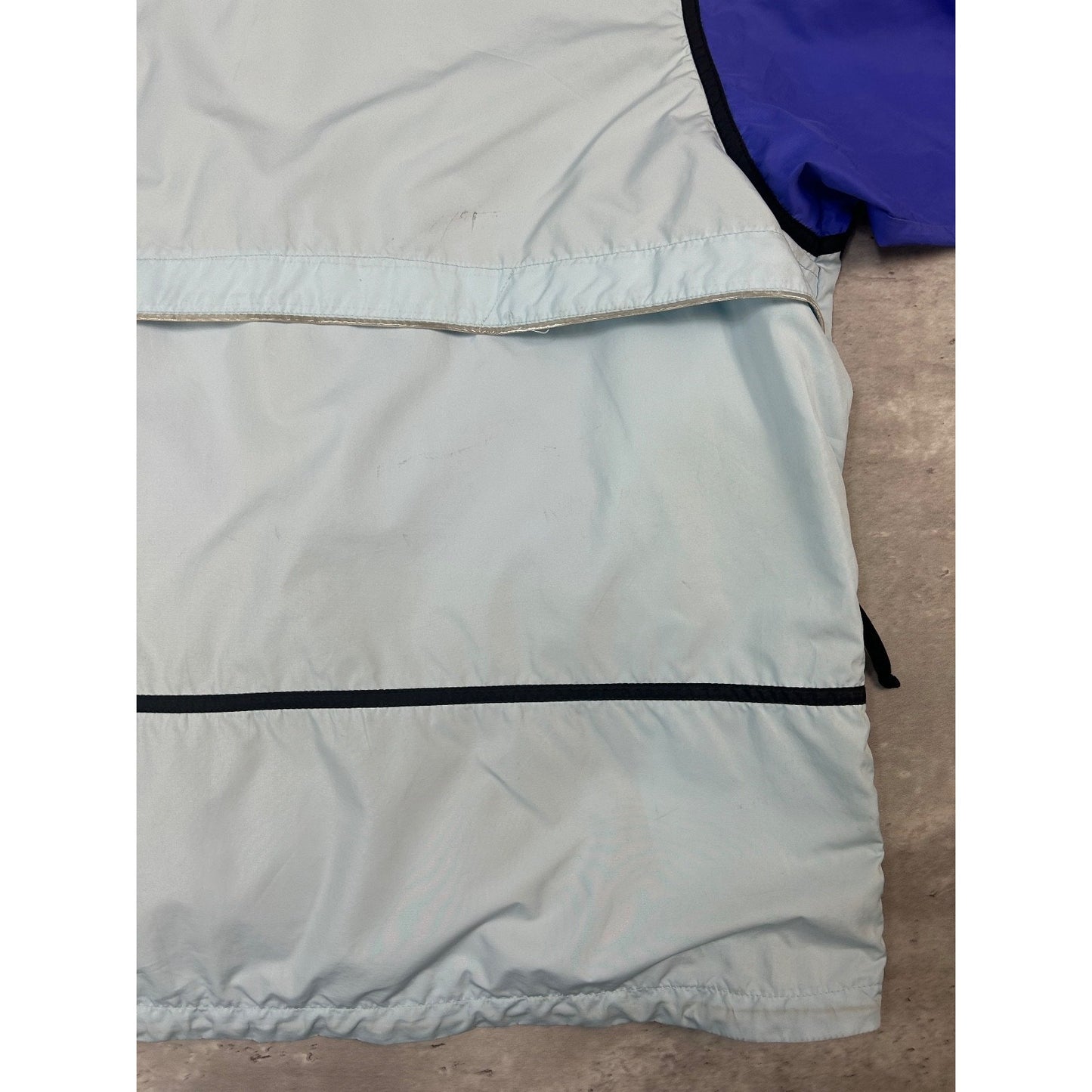 Vintage 90s Nike Embroidered Swoosh Two Tone Windbreaker Jacket Size XL YOUTH