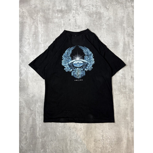 Vintage 1998 Harley Davidson Heaven Winged Engine Graphic T-Shirt Size XL