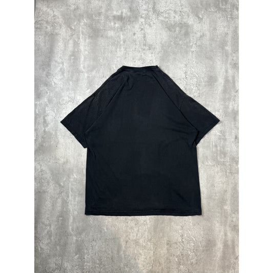 Vintage 2001 Korn Graphic Spellout Metal Music Band T-Shirt Size XL Black