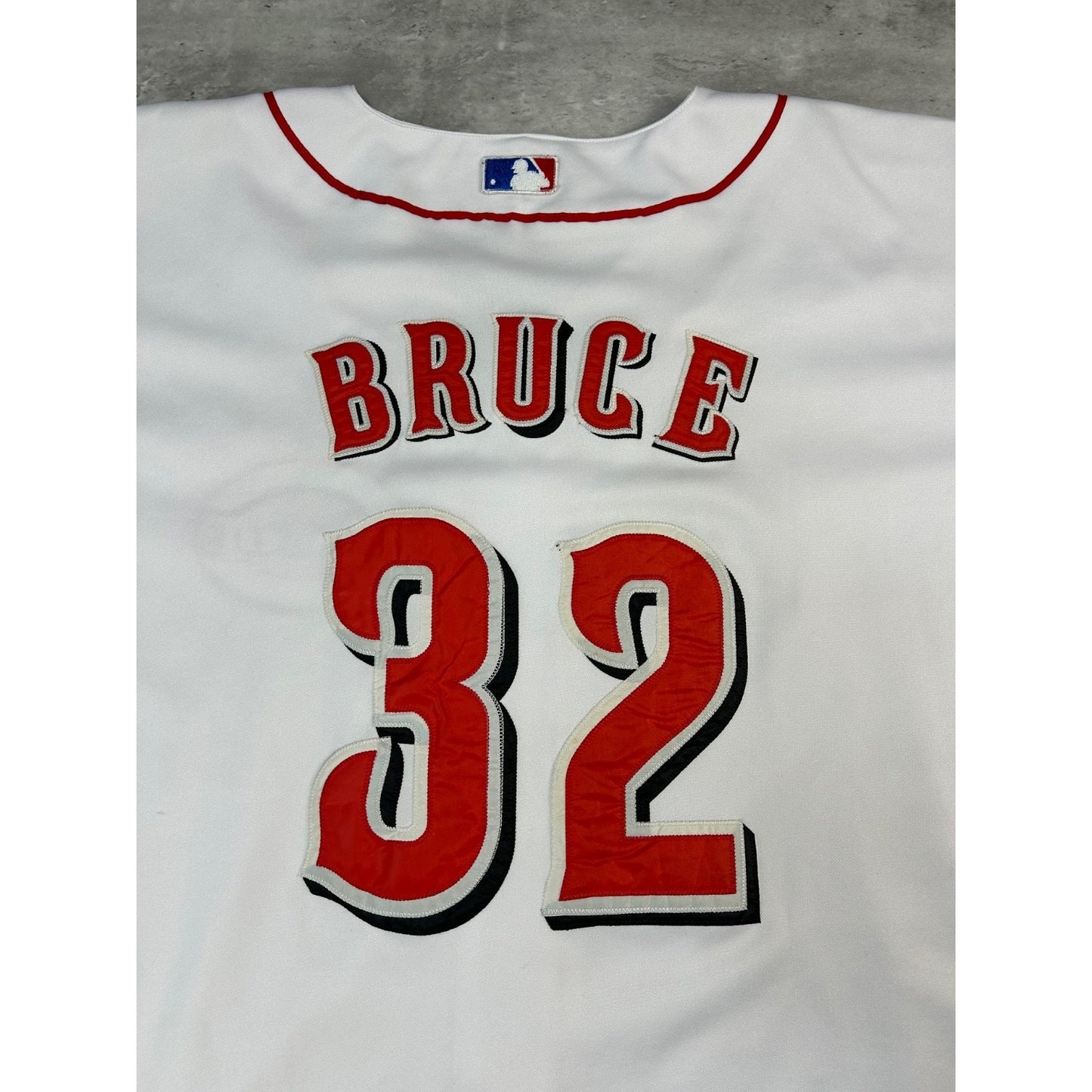 Vintage Jay Bruce #32 Cincinnati Red MLB Stitched Baseball Jersey Size 2XL