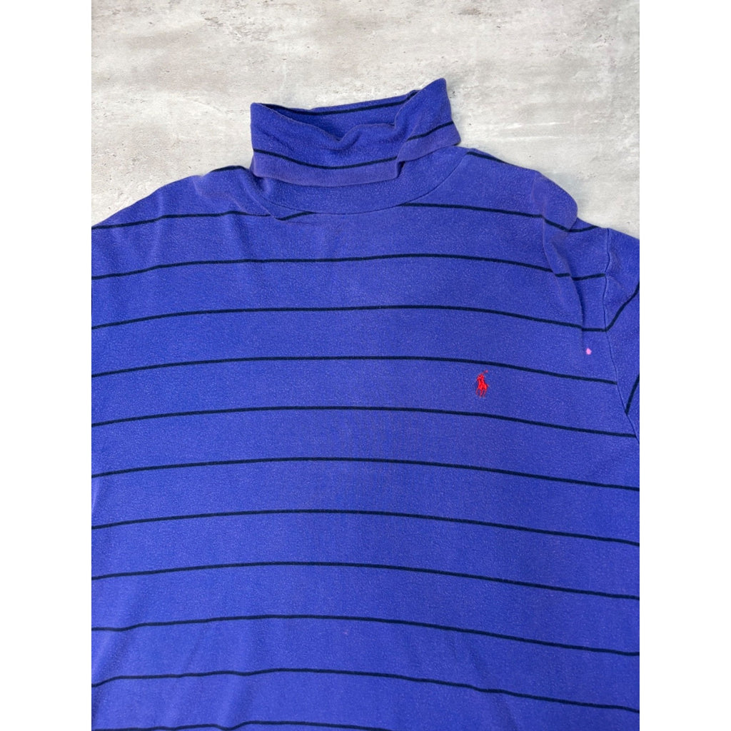 Vintage Polo Ralph Lauren Embroidered Pony Turtleneck Long Sleeve T-Shirt Size L