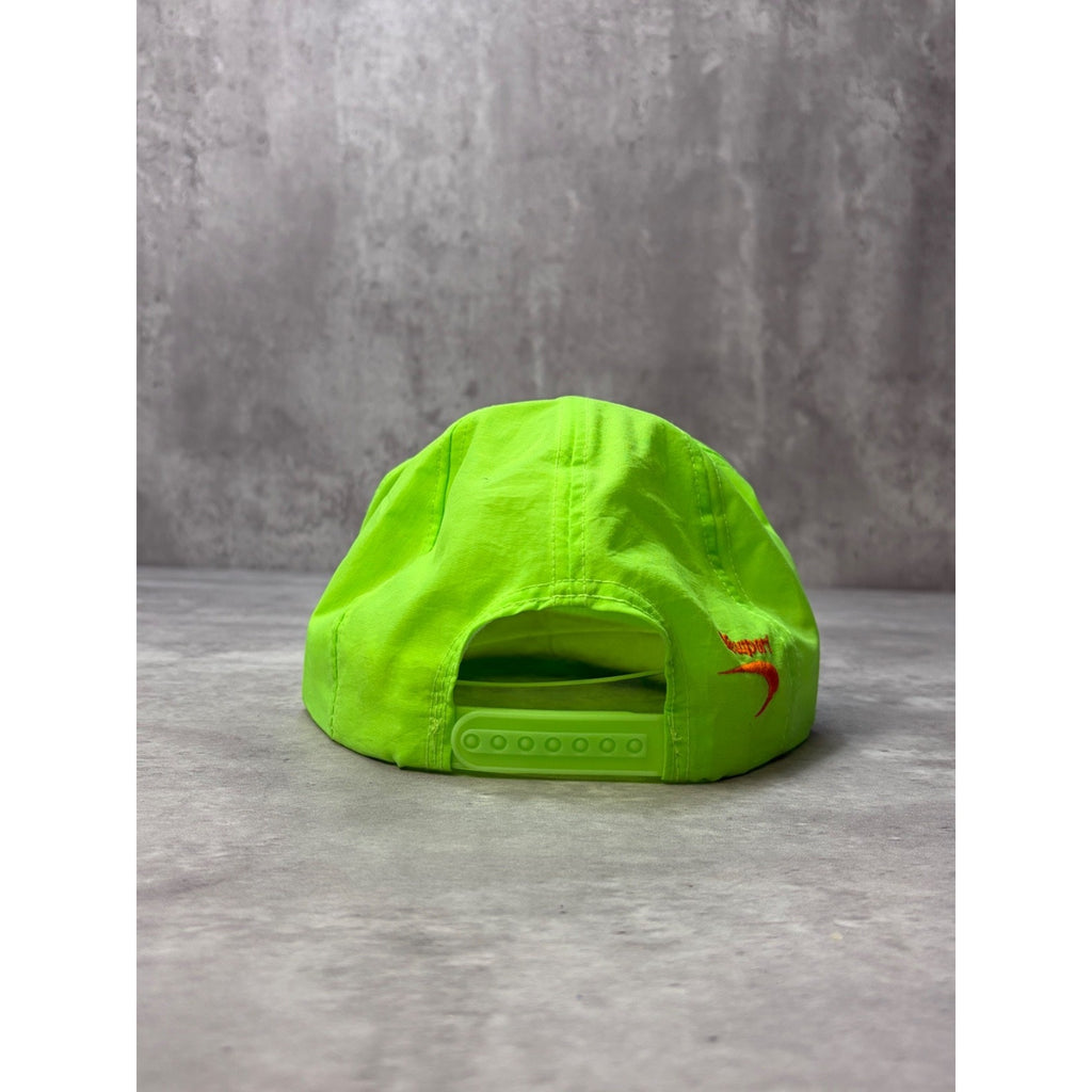 Vintage 80s/90s Newport Cigarettes Embroidered Spellout Green Snapback Hat OSFA