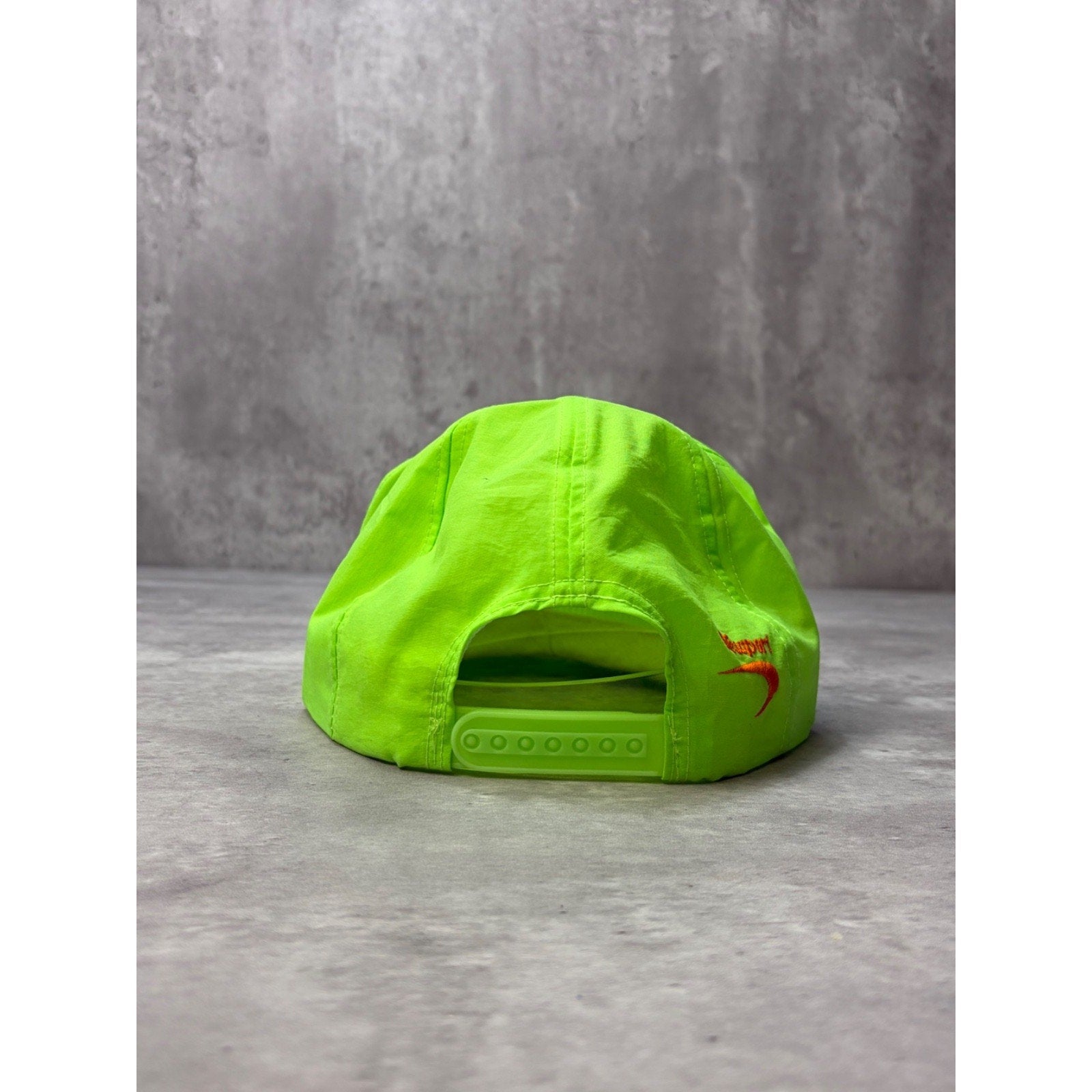 Vintage 80s/90s Newport Cigarettes Embroidered Spellout Green Snapback Hat OSFA