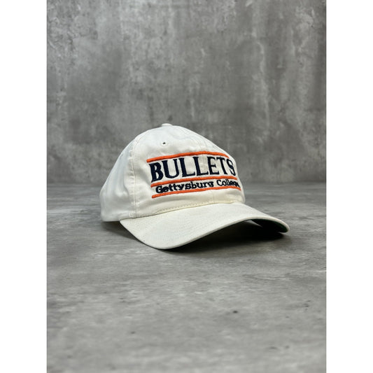 VTG 90s Gettysburg College Bullets NCAA Embroidered Spellout Snapback Hat OSFA
