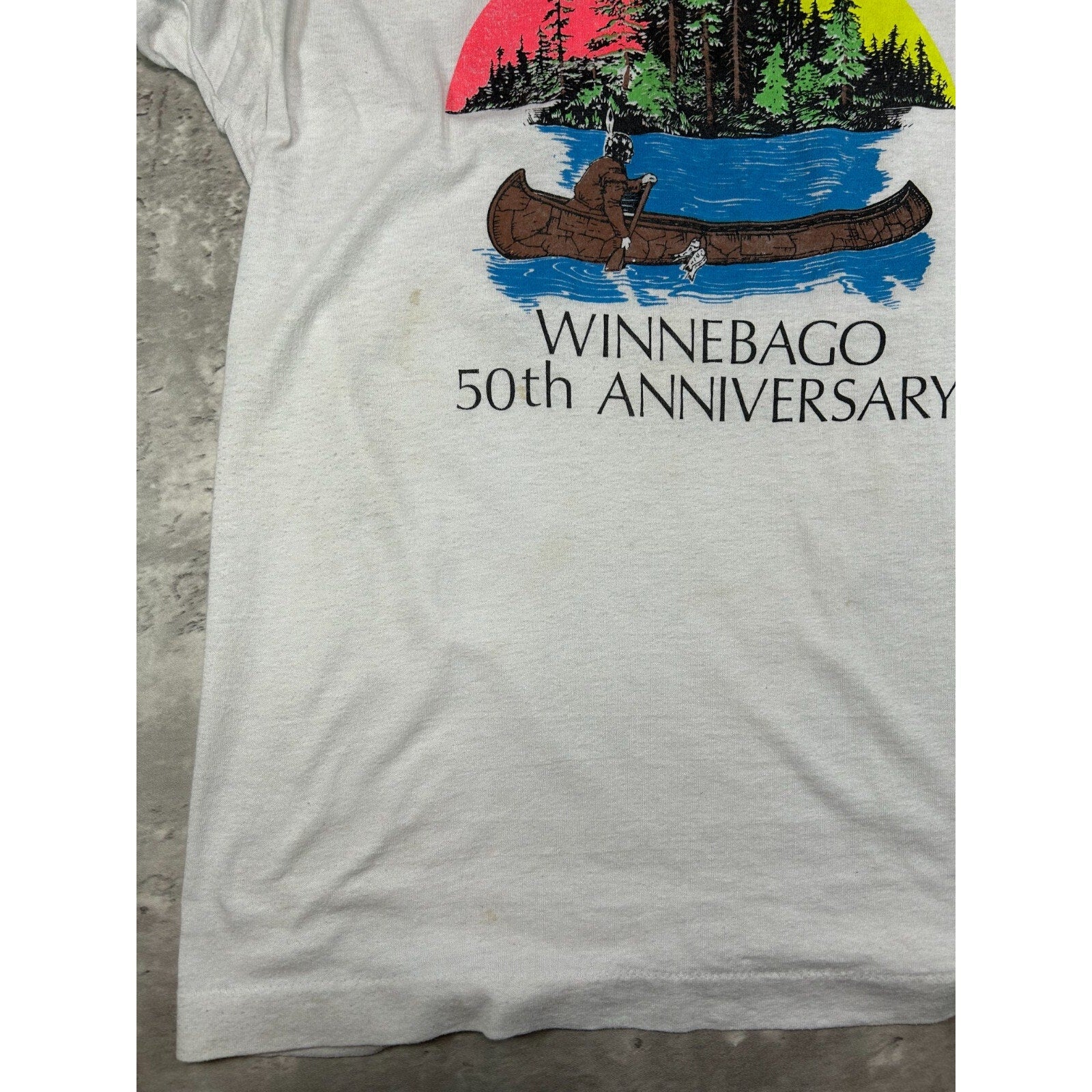 Vintage 1980s Winnebago 50th Anniversary Nature Destination T-Shirt Size Medium