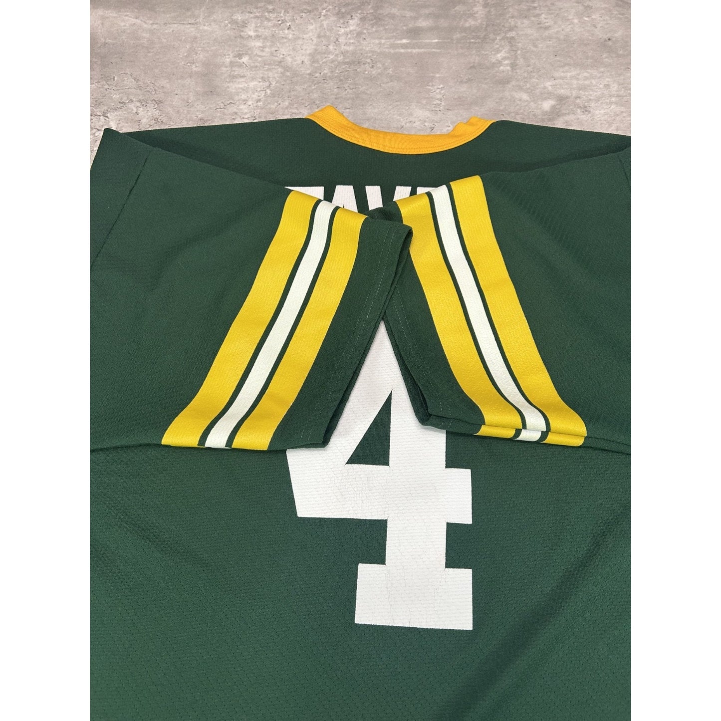Vintage 90s Brett Favre #4 Green Bay Packers NFL Champion Football Jersey Sz 2XL