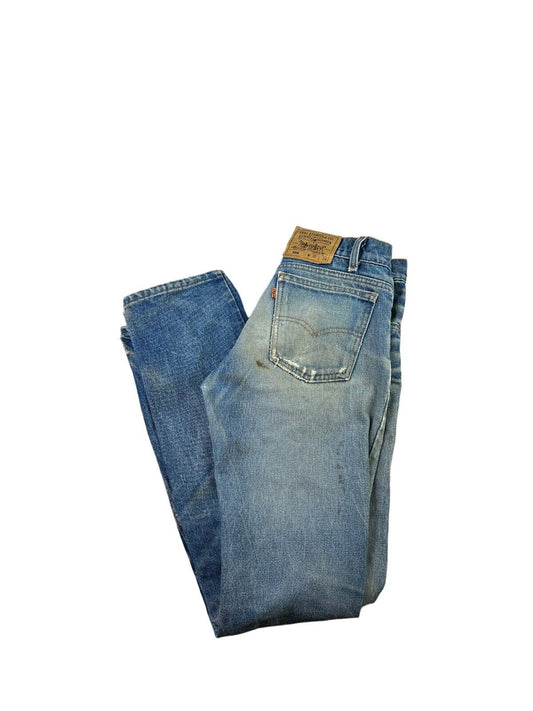 Vintage Levis 506 Orange Tab Medium Wash Straight Fit Denim Pants Size 30W