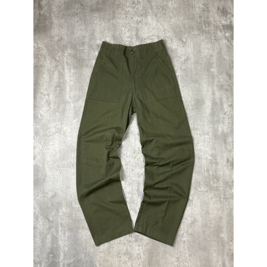 Vintage 1990s US Military OG-107 Trouser Style Army Pants Size 28 Green