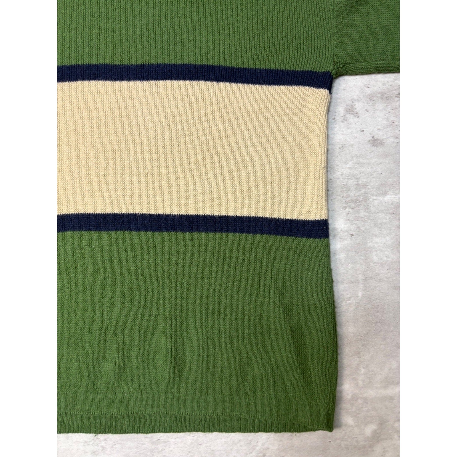 Vintage 90s Domani Striped Pullover Ribbed Knit Sweater Size Medium